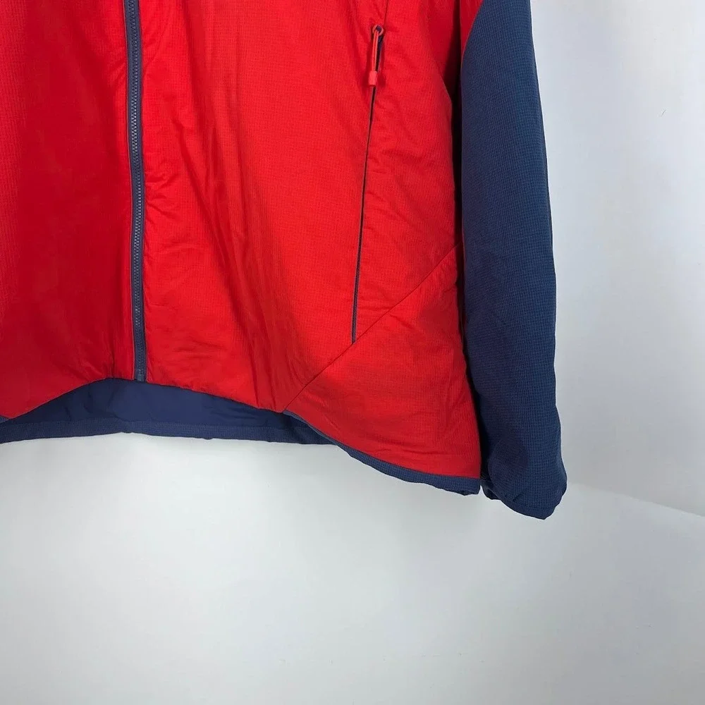 The North Face Ventrix Jacket Mens XXL Red Navy Blue Full Zip Active Insulated